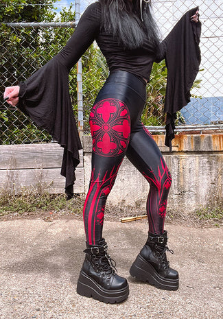 Cathedral [Red] | LEGGINGS**