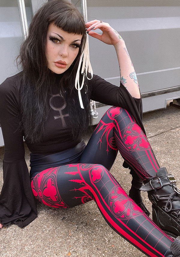 Cathedral [Red] | LEGGINGS