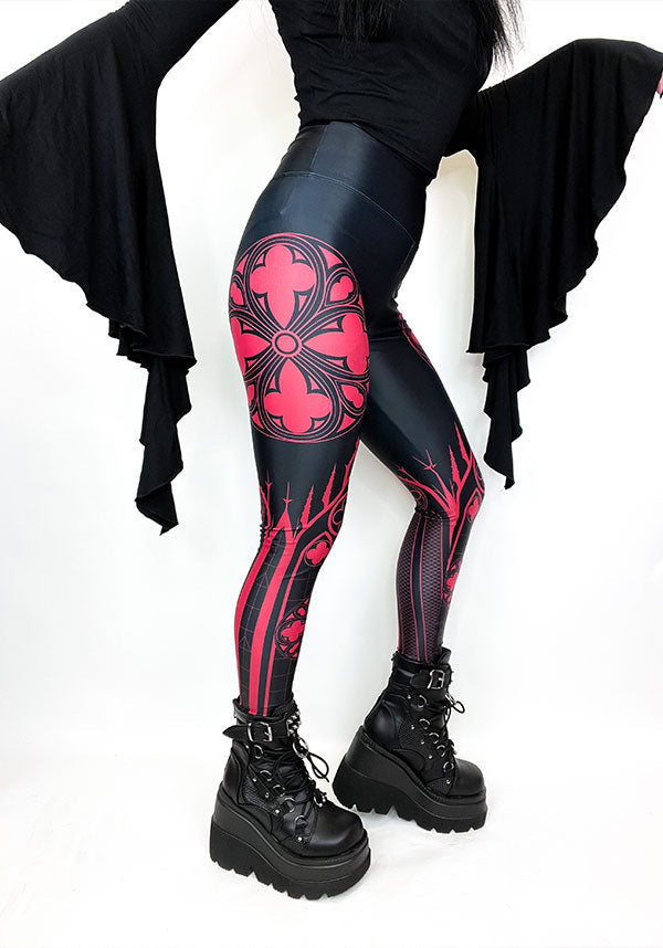 Cathedral [Red] | LEGGINGS**