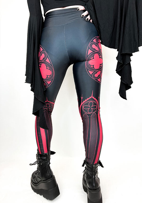 Cathedral [Red] | LEGGINGS**