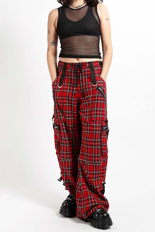 Clash [Red Plaid] | PANTS