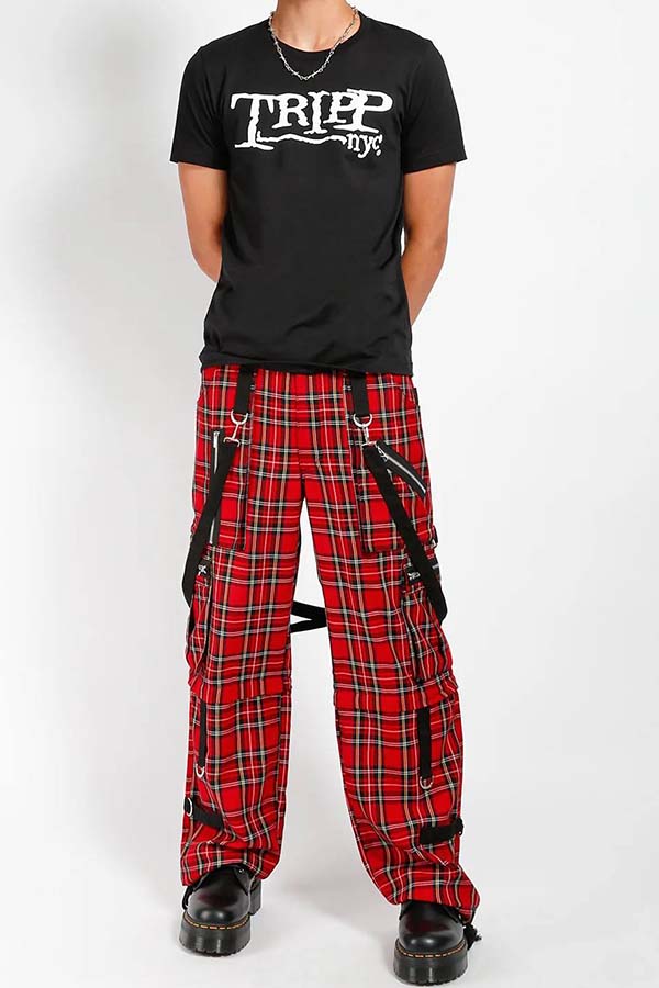Clash [Red Plaid] | PANTS
