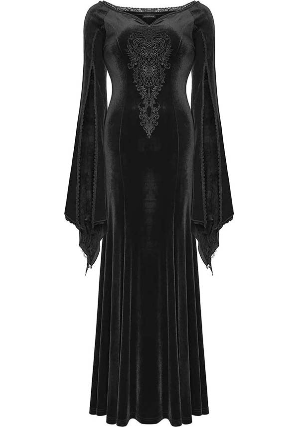 Twilight [Black] Velvet | MAXI DRESS
