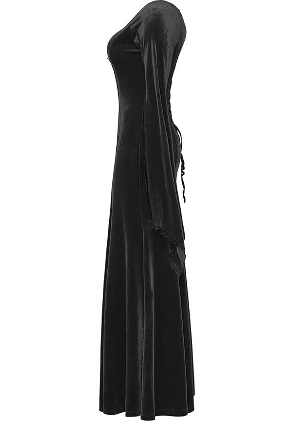 Twilight [Black] Velvet | MAXI DRESS