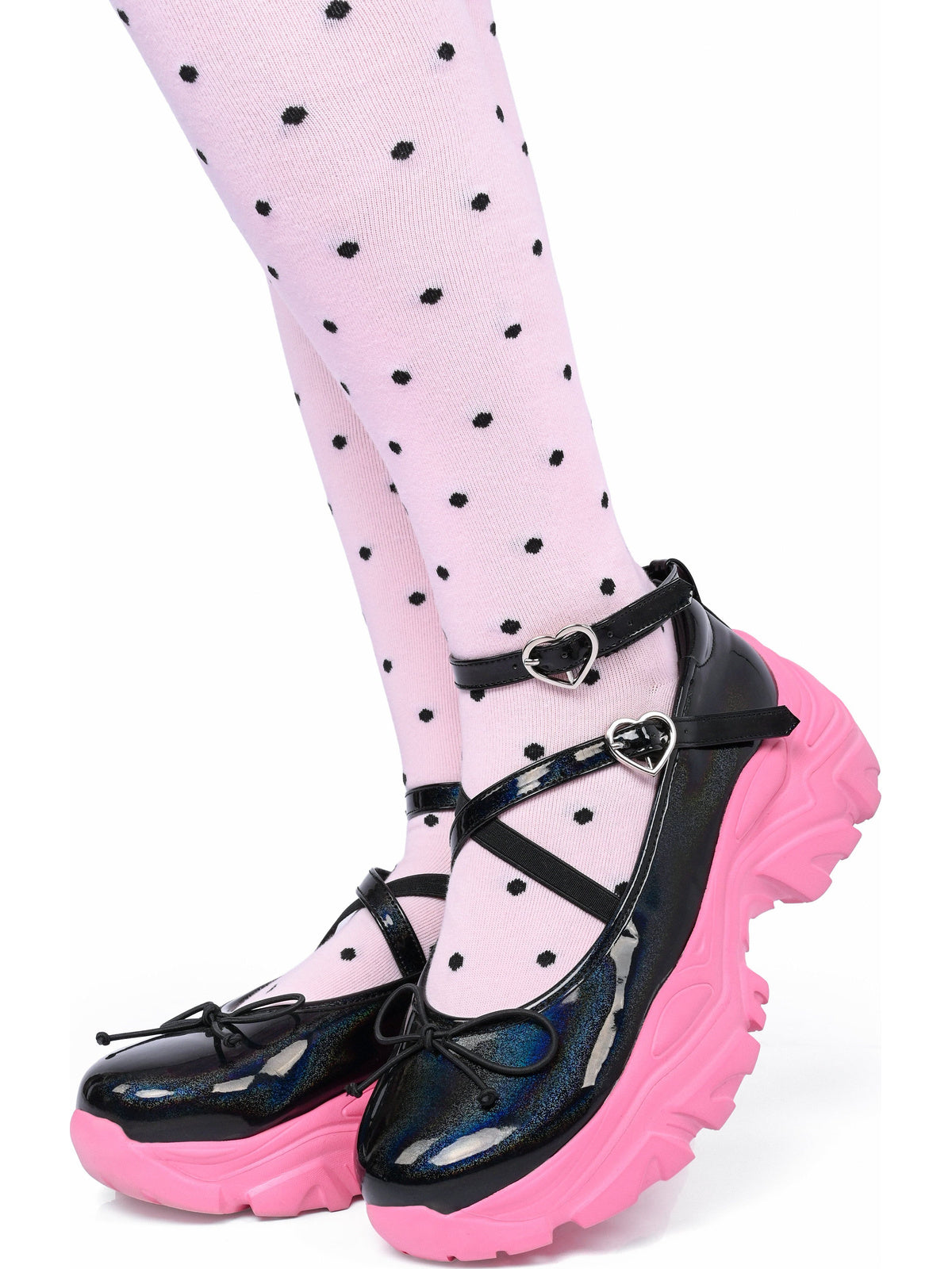 Clara Ballet [Black/pink] | PLATFORM SNEAKERS
