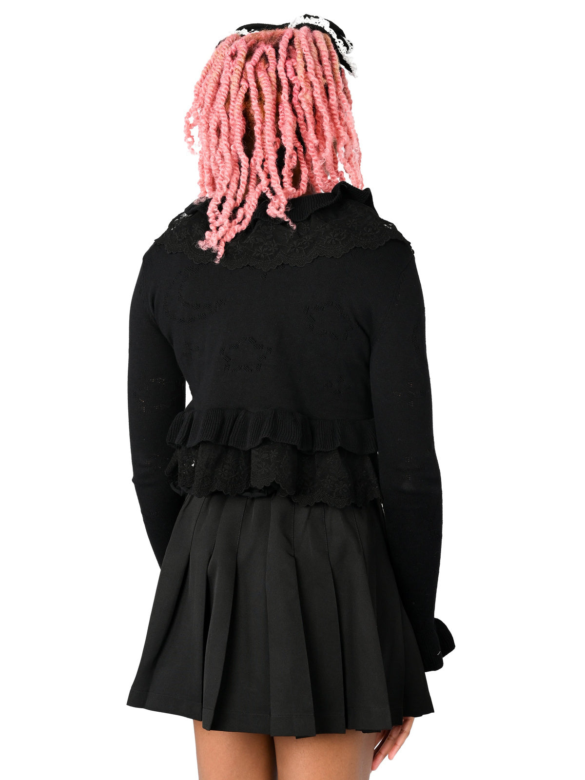 Selene Pointelle Ruffle | CARDIGAN