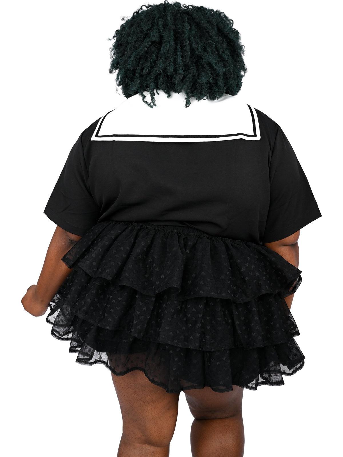 Cotton Candy Ruffle [Licorice] | SKORT