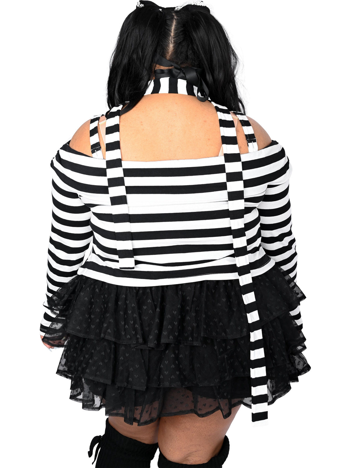 Lina Striped [Black/ White] | TOP