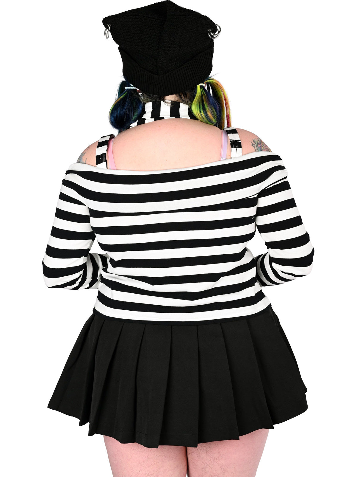 Lina Striped [Black/ White] | TOP