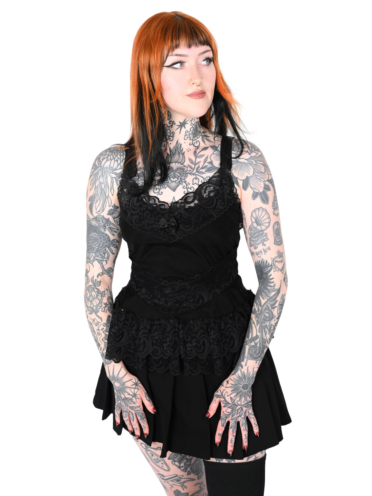 Lily Lace [Black] | CAMISOLE