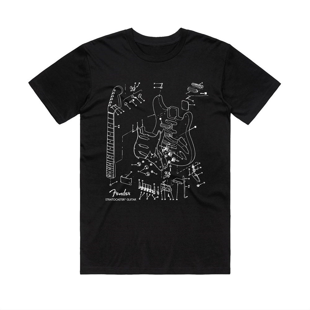 Fender | Stratocaster Diagram T-SHIRT [PREORDER]