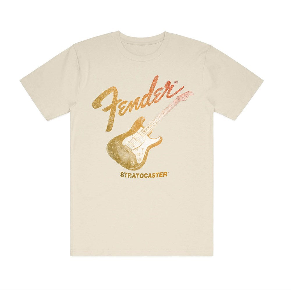Fender | Stratocaster Distress Ecru T-SHIRT [PREORDER]