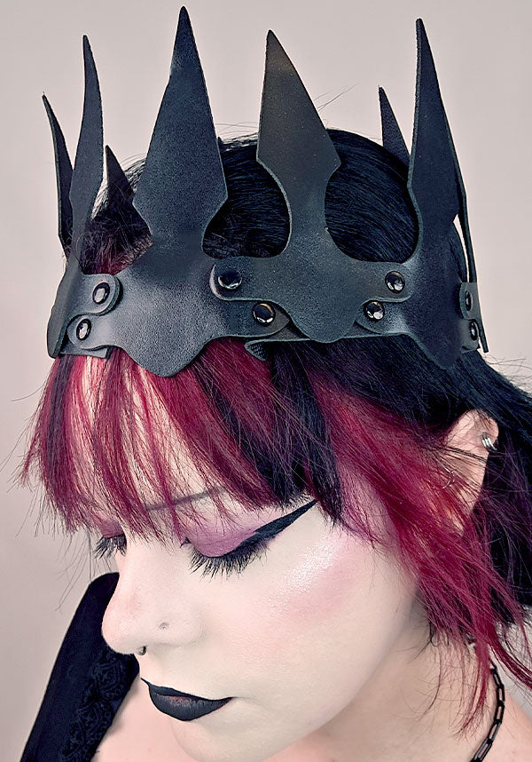 Faux Leather Spiked | CROWN
