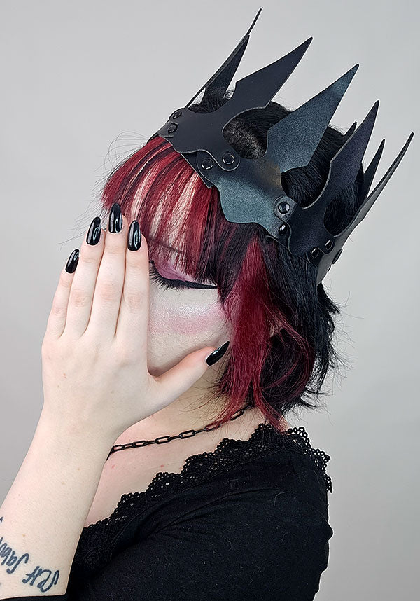 Faux Leather Spiked | CROWN