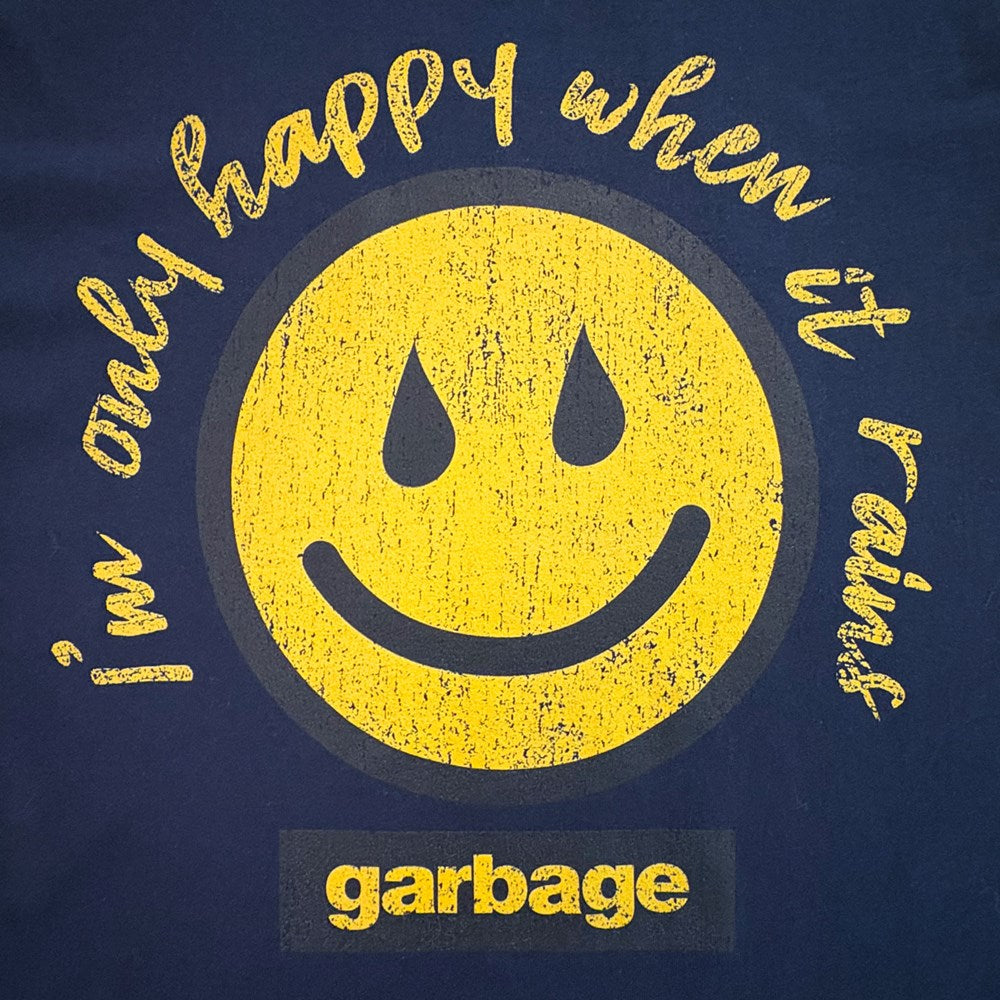 Garbage | I'm Only Happy When It Rains [Navy] T-SHIRT [PREORDER]