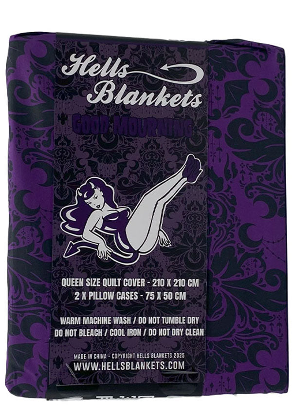 Good Mourning [Purple] | QUILT SET [QUEEN]