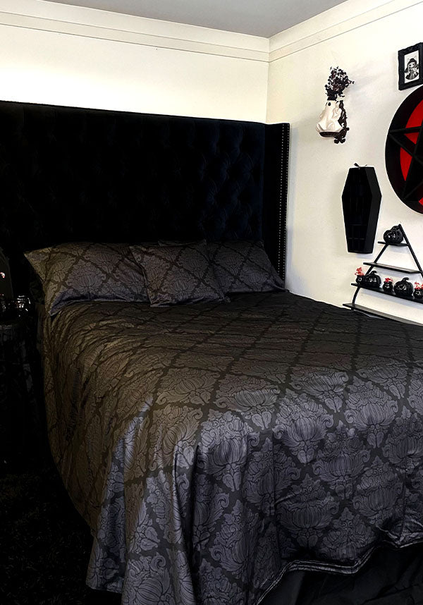 Haunted Harvest [Black/Grey] | QUILT SET [KING SINGLE]