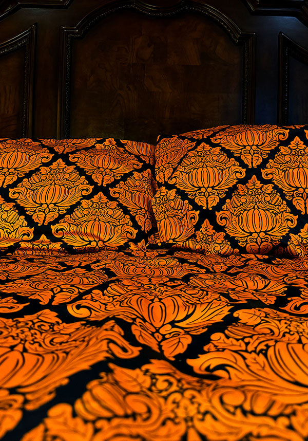 HELLS BLANKETS Haunted Harvest [Black/Orange] | QUILT SET [DOUBLE - Detail 3