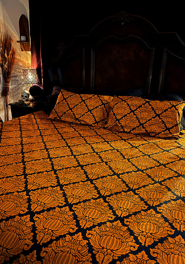 Haunted Harvest [Black/Orange] | QUILT SET [SINGLE]