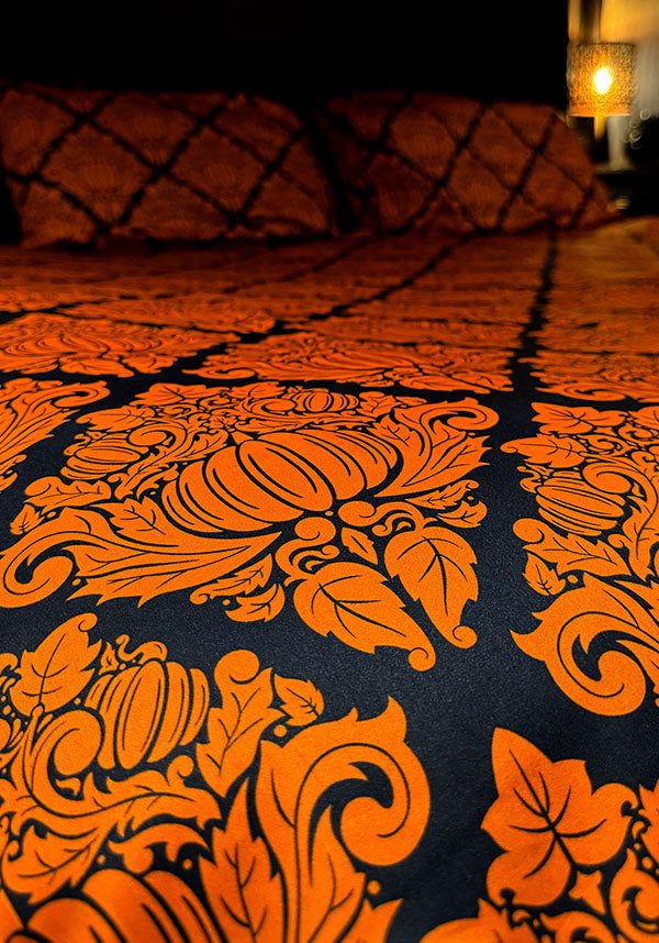 Haunted Harvest [Black/Orange] | QUILT SET [KING]