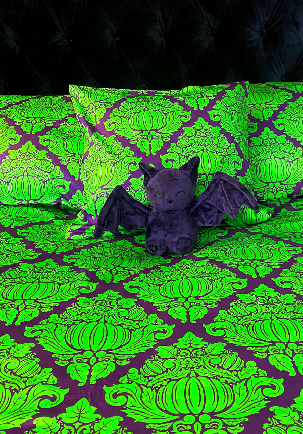 Haunted Harvest [Green/Purple] | QUILT SET [QUEEN]