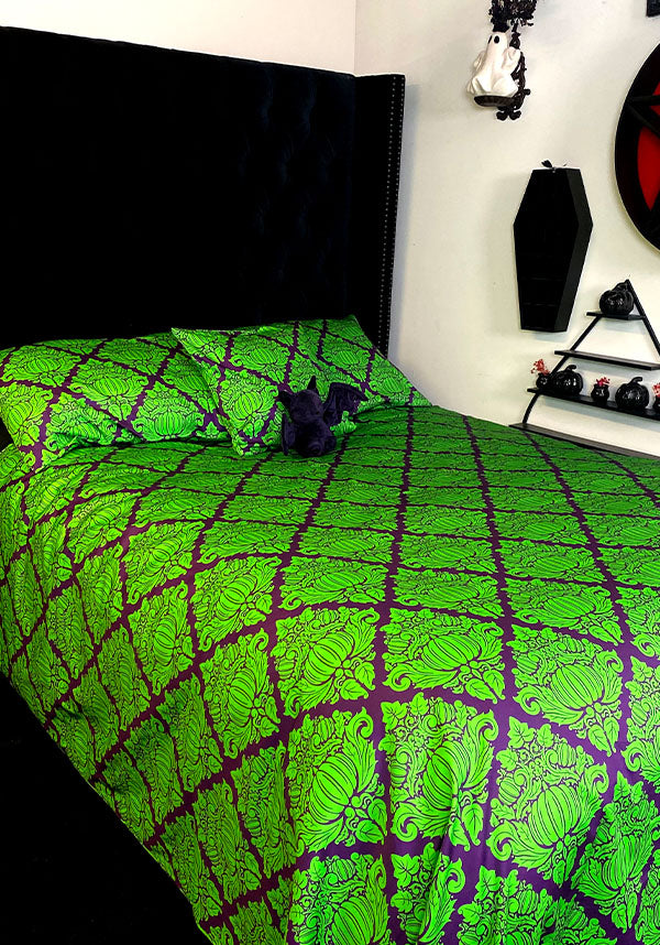 Haunted Harvest [Green/Purple] | QUILT SET [DOUBLE]