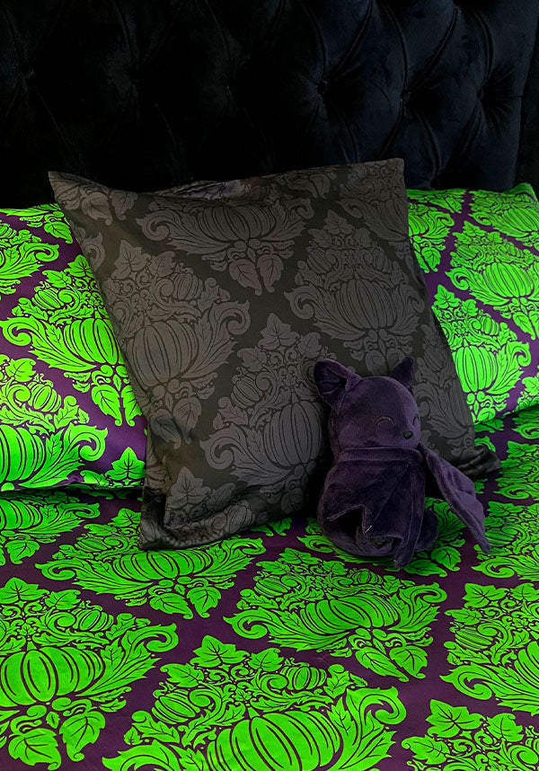 Haunted Harvest [Green/Purple] | QUILT SET [QUEEN]