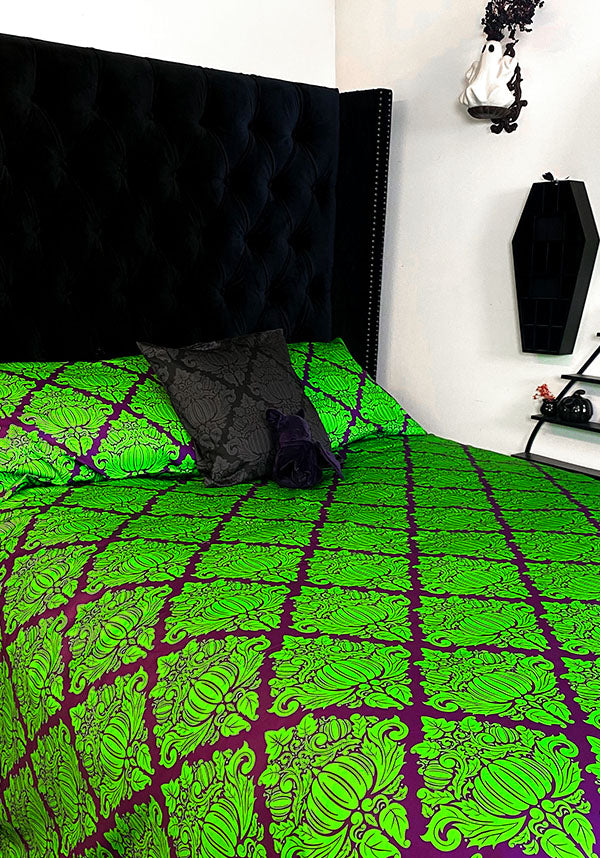 Haunted Harvest [Green/Purple] | QUILT SET [DOUBLE]