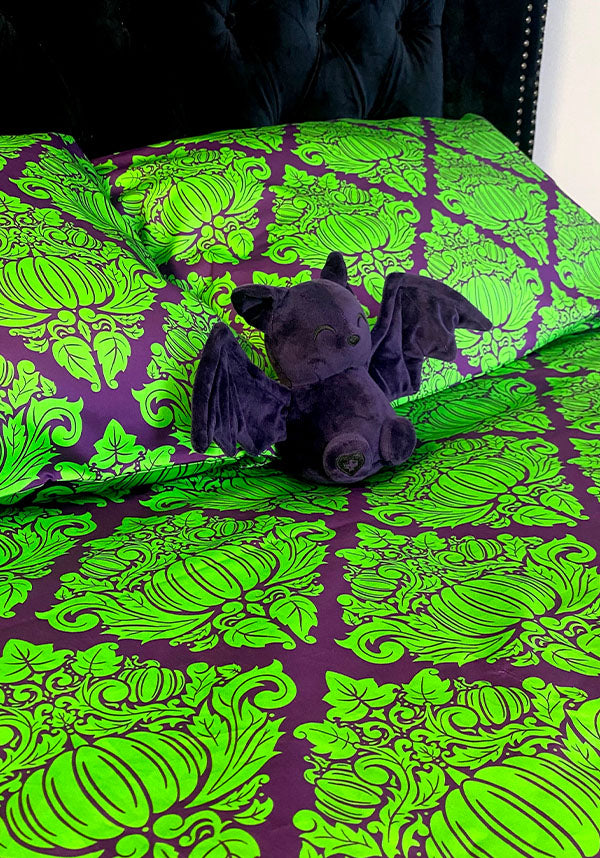 Haunted Harvest [Green/Purple] | QUILT SET [QUEEN]