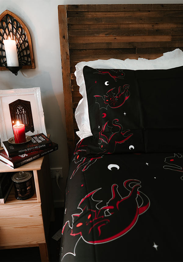 Hells Blankets | Batty Cats Queen Quilt Set | BESERK