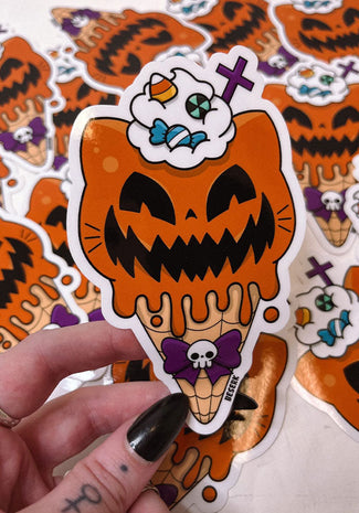 Halloween I Scream Cone | VINYL STICKER