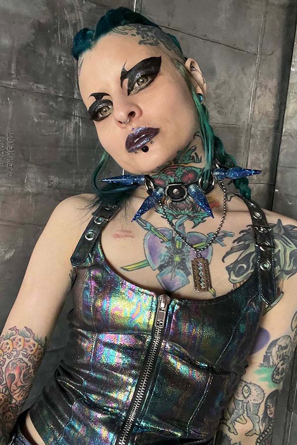 Hardcore PVC [Oil Spill] | BUSTIER