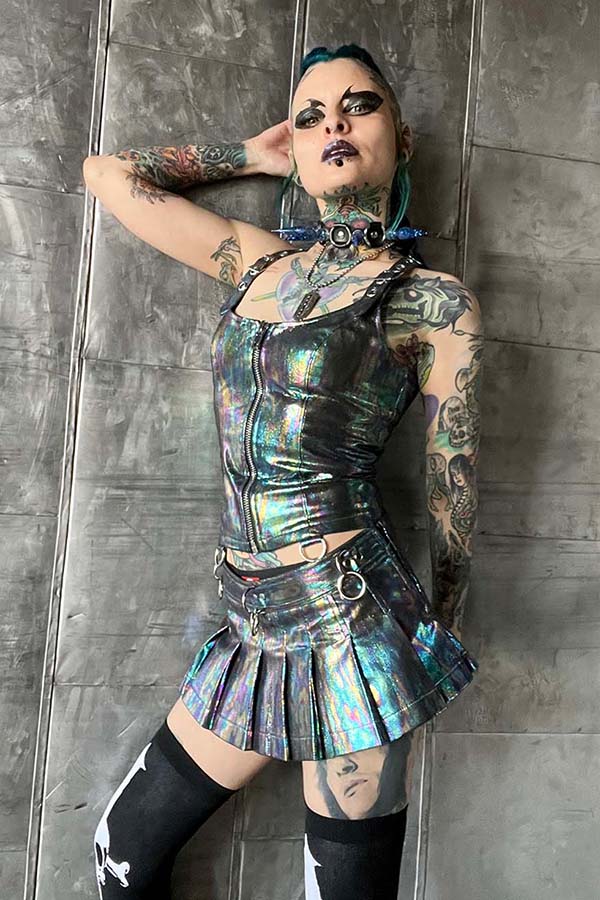 Hardcore PVC [Oil Spill] | BUSTIER