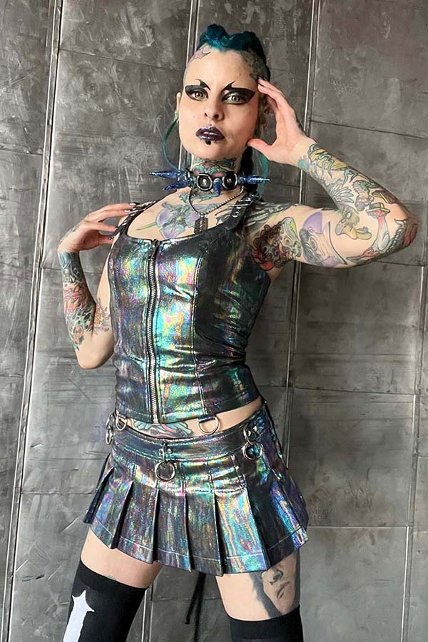 Hardcore PVC [Oil Spill] | BUSTIER