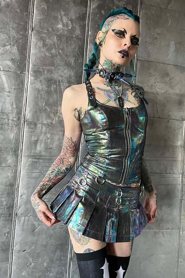 Hardcore PVC [Oil Spill] | BUSTIER