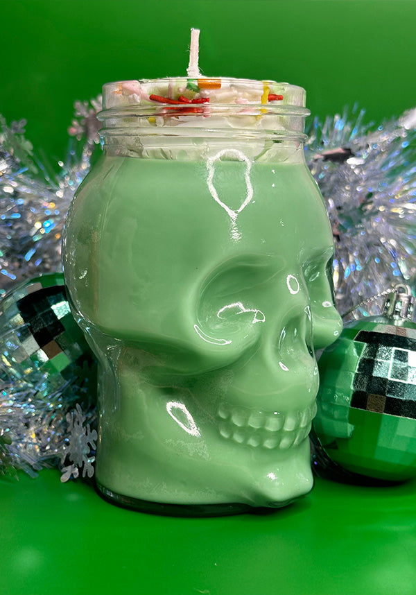 Mint Julip [I Scream] | SKULL JAR CANDLE*