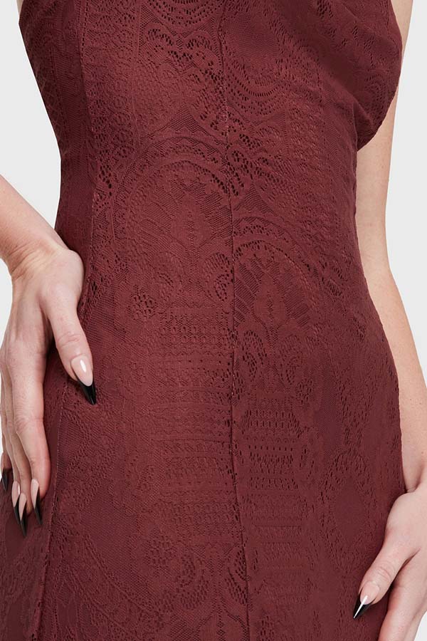 Lilith's Garden [Burgundy] | MAXI DRESS