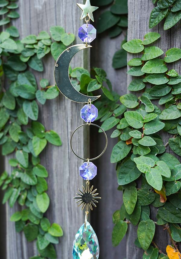 Celestial Sun and Moon | HANGING CRYSTAL