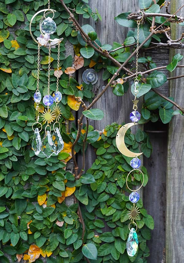 Celestial Sun and Moon | HANGING CRYSTAL