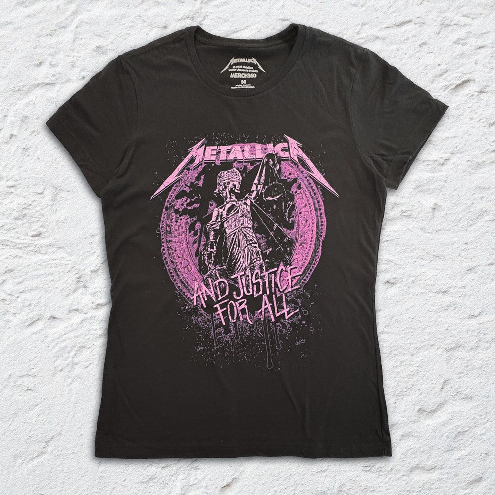 Metallica | Gilded Justice Womens [Black] T-SHIRT [PREORDER]