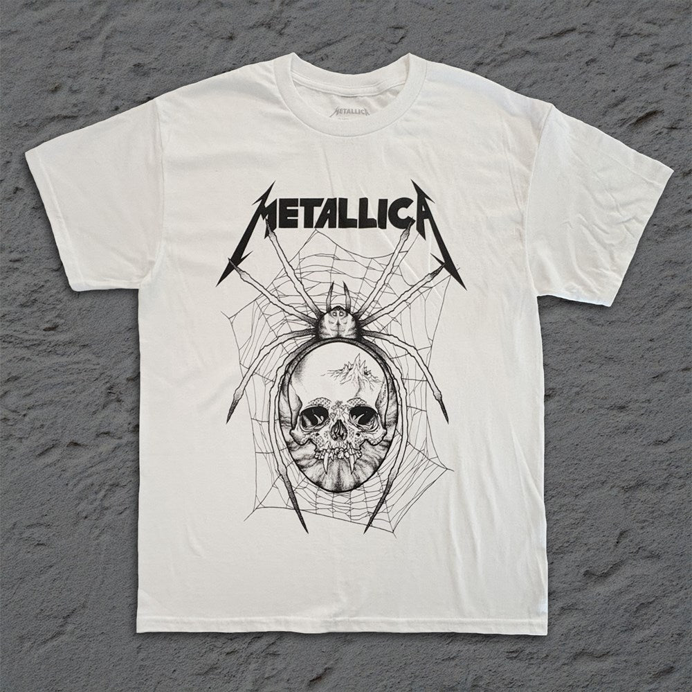 Metallica | Pushead Spider Web [White] T-SHIRT [PREORDER]