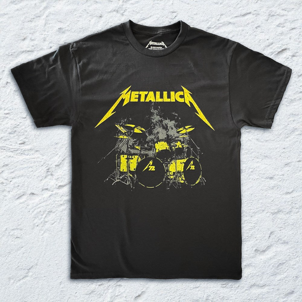 Metallica | M72 Ulrich Drums [Black] T-SHIRT [PREORDER]