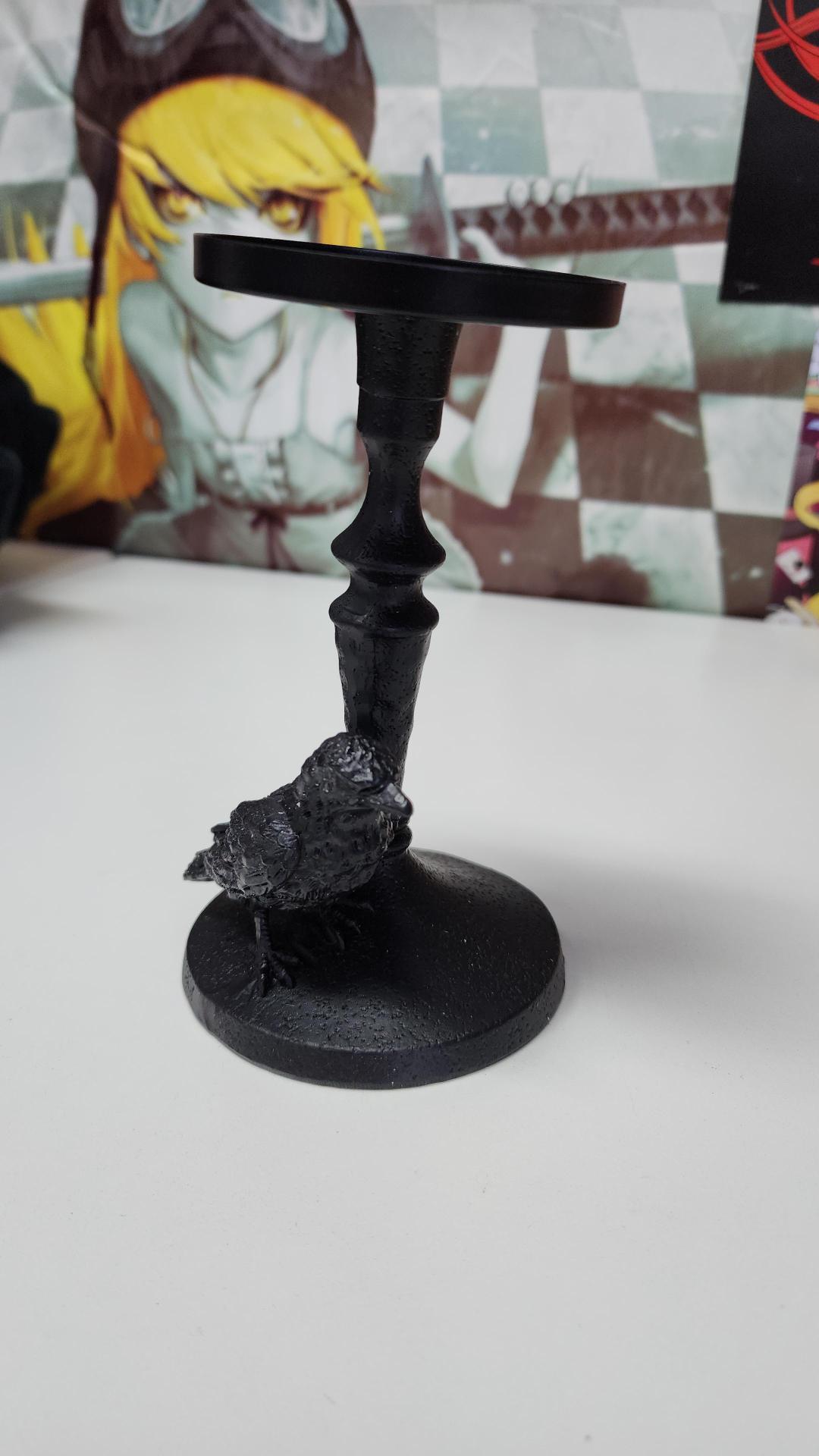 Mystic Raven Pillar | CANDLE HOLDER (FAULTY)**