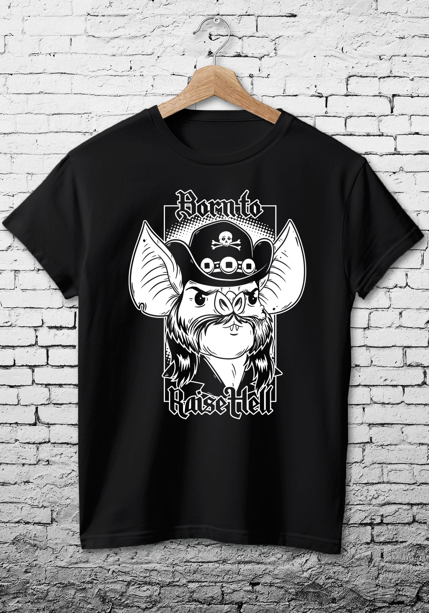 Born To Raise Hell | STONEDEAF CHARITY FITTED T-SHIRT**