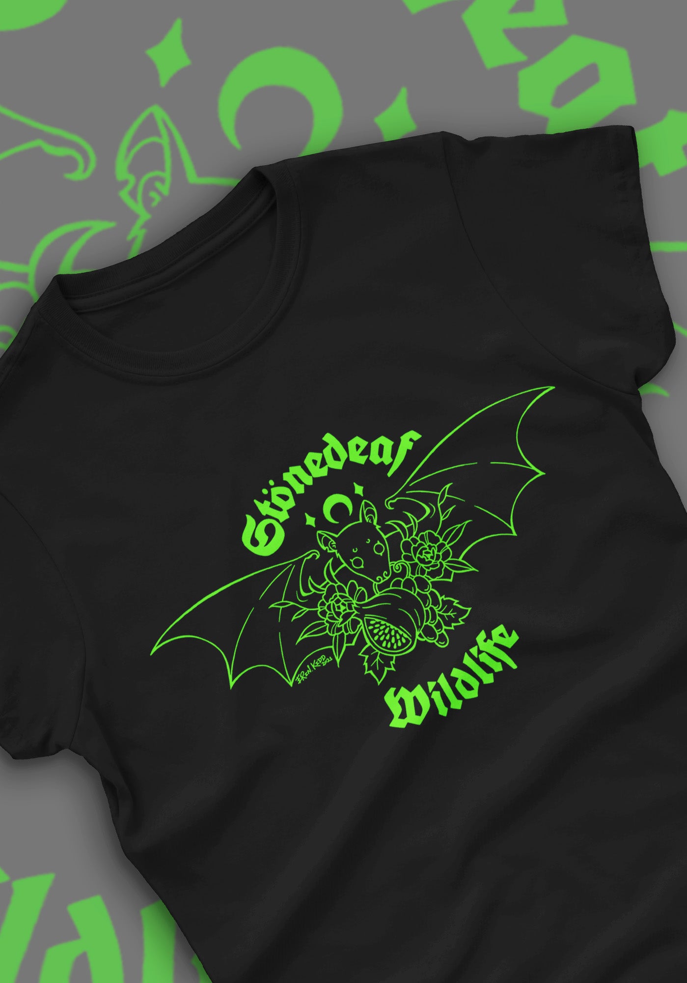 Fruit Friends [Green] | STONEDEAF CHARITY FITTED T-SHIRT**