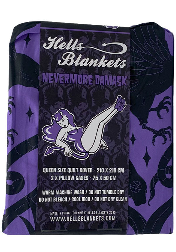 HELLS BLANKETS Nevermore | QUILT SET [SUPER KING] - Detail 3