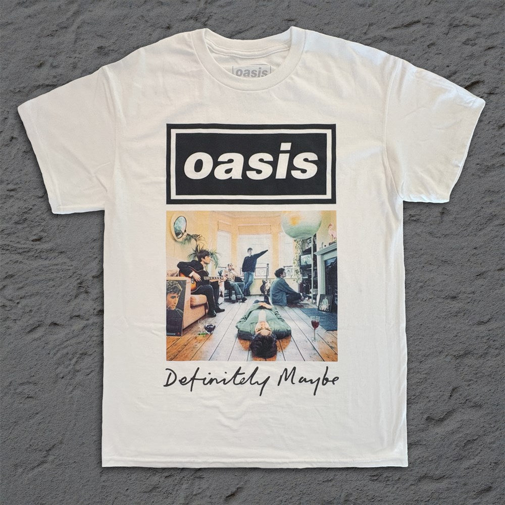 Oasis | Definitely Maybe Photo [White] T-SHIRT [PREORDER]