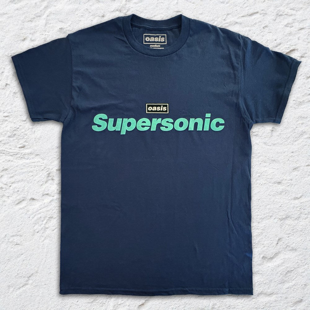 Oasis | Supersonic Text [Navy] T-SHIRT [PREORDER]