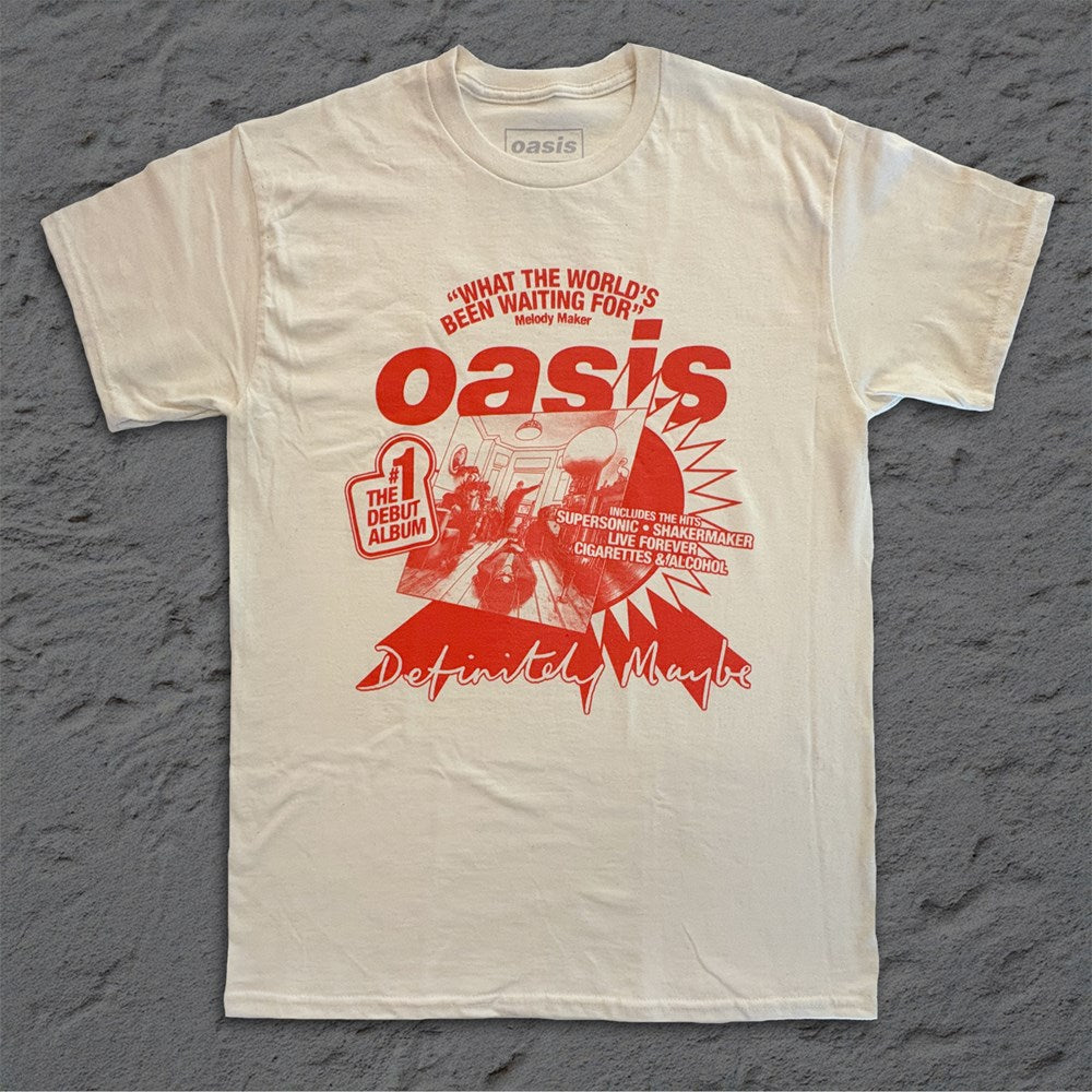 Oasis | What The World [Natural] T-SHIRT [PREORDER]