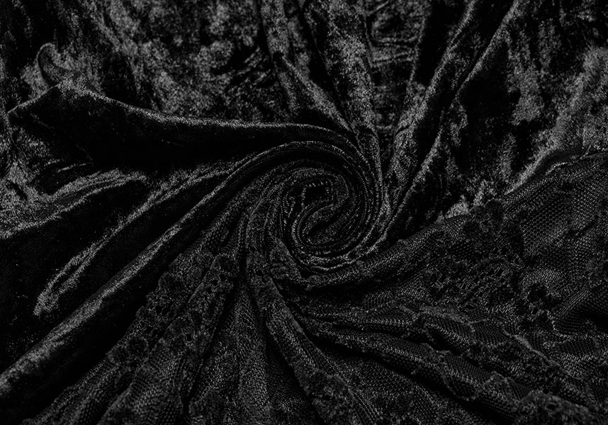 Aureole [Black] Velvet | MAXI SKIRT